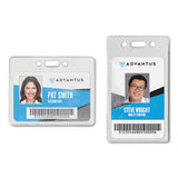 Advantus Proximity Id Badge Holder, Vertical, 2.68 X 4.38, Frosted Transparent, 50-pack freeshipping - TVN Wholesale 