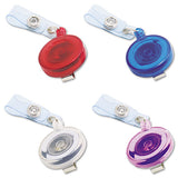 Advantus Translucent Retractable Id Card Reel, 34" Extension, Assorted Colors, 4-pack freeshipping - TVN Wholesale 