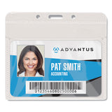 Advantus Pvc-free Badge Holders, Horizontal, 4.5 X 4, Frosted Transparent, 50-pack freeshipping - TVN Wholesale 