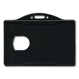 Advantus Horizontal Id Card Holders, 3.68 X 2.38, Black, 25-pack freeshipping - TVN Wholesale 