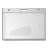 Advantus Frosted Rigid Badge Holder, Horizontal, 3.68 X 2.75, Frosted Transparent, 25-box freeshipping - TVN Wholesale 