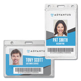 Advantus Frosted Rigid Badge Holder, Vertical, 2.5 X 4.13, Frosted Transparent, 25-box freeshipping - TVN Wholesale 