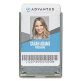 Advantus Rigid Two-badge Rfid Blocking Smart Card Holder, 3.68 X 2.38, Frosted Transparent, 20-pack freeshipping - TVN Wholesale 