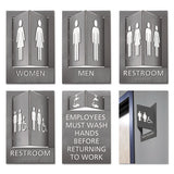 Advantus Pop-out Ada Sign, Wheelchair, Tactile Symbol-braille, Plastic, 6 X 9, Gray-white freeshipping - TVN Wholesale 