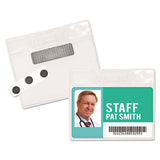 Advantus Magnetic-style Name Badge Kits, Horizontal, 4 X 3, Frosted Transparent, 20-pack freeshipping - TVN Wholesale 