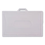 Advantus Id Card Holders, Horizontal, 3.68 X 2.25, Frosted Transparent, 25-pack freeshipping - TVN Wholesale 