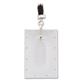 Advantus Id Card Holder, Vertical, 2.31 X 3.69, Frosted Transparent, 25-pack freeshipping - TVN Wholesale 