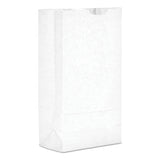 General Grocery Paper Bags, 35 Lbs Capacity, #8, 6.13"w X 4.17"d X 12.44"h, White, 500 Bags freeshipping - TVN Wholesale 