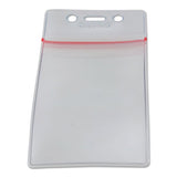 SICURIX® Sealable Cardholder, Vertical, 2.62 X 3.75, Clear, 50-pack freeshipping - TVN Wholesale 