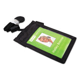 SICURIX® Sicurix Id Neck Pouch, Vertical, 3 X 4 3-4, Black freeshipping - TVN Wholesale 