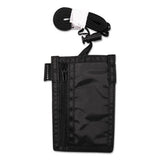 SICURIX® Sicurix Id Neck Pouch, Vertical, 3 X 4 3-4, Black freeshipping - TVN Wholesale 