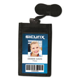 SICURIX® Sicurix Id Neck Pouch, Vertical, 3 X 4 3-4, Black freeshipping - TVN Wholesale 