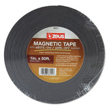 ZEUS® Dry Erase Magnetic Label Tape, White,1" X 50 Ft. freeshipping - TVN Wholesale 