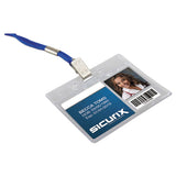 SICURIX® Sicurix Vinyl Badge Holder, 4 X 3, Clear, 50-pack freeshipping - TVN Wholesale 