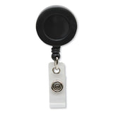 SICURIX® Swivel-style Spring-clip Id Card Reel, 30" Extension, Black freeshipping - TVN Wholesale 