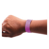 SICURIX® Security Wristbands, 0.75" X 10", Purple, 100-pack freeshipping - TVN Wholesale 