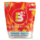 Boulder Clean Dishwasher Detergent Power Packs, Citrus Zest, 48 Tab Pouch, 6-carton freeshipping - TVN Wholesale 