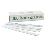 Bagcraft Sani-shield Printed Toilet Seat Band, 16 X 1.5, Deep Blue-white, 1,000-carton freeshipping - TVN Wholesale 