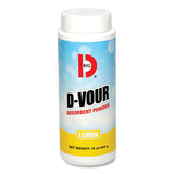 Big D Industries D-vour Absorbent Powder, Canister, Lemon, 16oz, 6-carton freeshipping - TVN Wholesale 