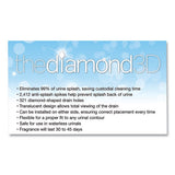 Big D Industries Diamond 3d Urinal Screen, Melon Mist Scent, Clear, 10-pack, 6 Packs-carton freeshipping - TVN Wholesale 