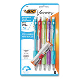 BIC® Velocity Original Mechanical Pencil, 0.9 Mm, Hb (#2), Black Lead, Assorted Barrel Colors, 5-pack freeshipping - TVN Wholesale 