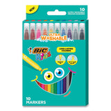 BIC® Kids Ultra Washable Markers, Medium Bullet Tip, Assorted Colors, 10-pack freeshipping - TVN Wholesale 