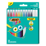 BIC® Kids Coloring Magical Effects Markers, Medium Bullet Tip, Assorted Colors, 12-pack freeshipping - TVN Wholesale 