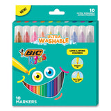 BIC® Kids Ultra Washable Jumbo Markers, Medium Bullet Tip, Assorted Colors, 10-pack freeshipping - TVN Wholesale 