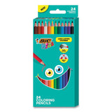 BIC® Kids Coloring Pencils, 0.7 Mm, Hb2 (#2), Assorted Lead, Assorted Barrel Colors, 24-pack freeshipping - TVN Wholesale 