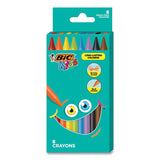 BIC® Kids Coloring Crayons, 8 Assorted Colors, 8-pack freeshipping - TVN Wholesale 