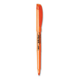 Brite Liner Highlighter, Fluorescent Orange Ink, Chisel Tip, Orange-black Barrel, Dozen