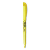 BIC® Brite Liner Highlighter, Fluorescent Yellow Ink, Chisel Tip, Yellow-black Barrel, Dozen freeshipping - TVN Wholesale 