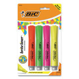 BIC® Brite Liner Tank-style Highlighter, Assorted Ink Colors, Chisel Tip, Assorted Barrel Colors, 4-set freeshipping - TVN Wholesale 