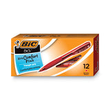 BIC® Bu3 Ballpoint Pen, Retractable, Bold 1 Mm, Red Ink, Red Barrel, Dozen freeshipping - TVN Wholesale 