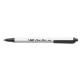 BIC® Clic Stic Ballpoint Pen, Retractable, Medium 1 Mm, Red Ink, White Barrel, Dozen freeshipping - TVN Wholesale 