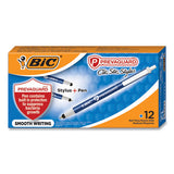 Prevaguard Ballpoint-stylus Pen, Retractable, Medium 1 Mm, Blue Ink-blue Barrel, Dozen