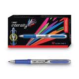 BIC® Intensity Ultra Fine Tip Permanent Marker, Extra-fine Needle Tip, Deep Sea Blue, Dozen freeshipping - TVN Wholesale 