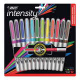 BIC® Intensity Ultra Fine Tip Permanent Marker, Extra-fine Needle Tip, Assorted Colors, Dozen freeshipping - TVN Wholesale 