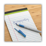 BIC® Round Stic Grip Xtra Comfort Ballpoint Pen, Stick, Fine 0.8 Mm, Blue Ink, Gray-blue Barrel, Dozen freeshipping - TVN Wholesale 