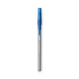 BIC® Round Stic Grip Xtra Comfort Ballpoint Pen, Stick, Fine 0.8 Mm, Blue Ink, Gray-blue Barrel, Dozen freeshipping - TVN Wholesale 