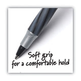 BIC® Round Stic Grip Xtra Comfort Ballpoint Pen, Stick, Fine 0.8 Mm, Black Ink, Gray-black Barrel, Dozen freeshipping - TVN Wholesale 