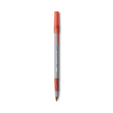BIC® Round Stic Grip Xtra Comfort Ballpoint Pen, Easy-glide, Stick, Medium 1.2 Mm, Red Ink, Gray-red Barrel, Dozen freeshipping - TVN Wholesale 
