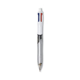 BIC® 4-color 3 + 1 Multi-color Ballpoint Pen-pencil, Retractable, 1 Mm Pen-0.7 Mm Pencil, Black-blue-red Ink, Gray-white Barrel freeshipping - TVN Wholesale 