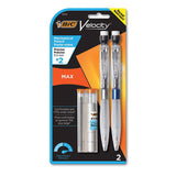 BIC® Velocity Max Pencil, 0.5 Mm, Hb (#2), Black Lead, Gray Barrel, 2-pack freeshipping - TVN Wholesale 