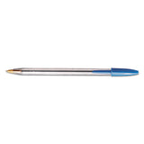 BIC® Cristal Xtra Smooth Ballpoint Pen Value Pack, Stick, Medium 1 Mm, Blue Ink, Clear Barrel, 24-pack freeshipping - TVN Wholesale 