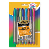 BIC® Cristal Xtra Bold Ballpoint Pen, Stick, Bold 1.6 Mm, Blue Ink, Clear Barrel, Dozen freeshipping - TVN Wholesale 