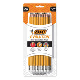 BIC® Evolution Pencil, Hb (#2), Black Lead, Yellow Barrel, 24-pack freeshipping - TVN Wholesale 