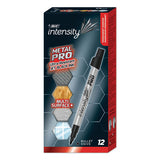 BIC® Intensity Metal Pro Permanent Marker, Fine Pro Bullet Tip, Black, Dozen freeshipping - TVN Wholesale 