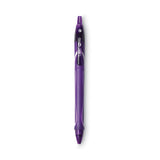 BIC® Gel-ocity Quick Dry Gel Pen, Retractable, Medium 0.7 Mm, Purple Ink, Purple Barrel, Dozen freeshipping - TVN Wholesale 
