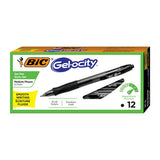 BIC® Gel-ocity Gel Pen, Retractable, Medium 0.7 Mm, Red Ink, Translucent Red Barrel, Dozen freeshipping - TVN Wholesale 